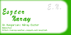 eszter naray business card